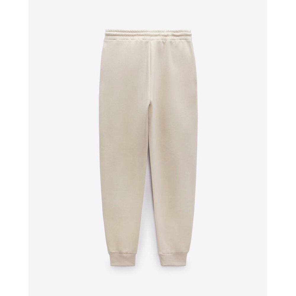 NWT Zara “sand” ecru beige trackpants, S - Picture 7 of 10